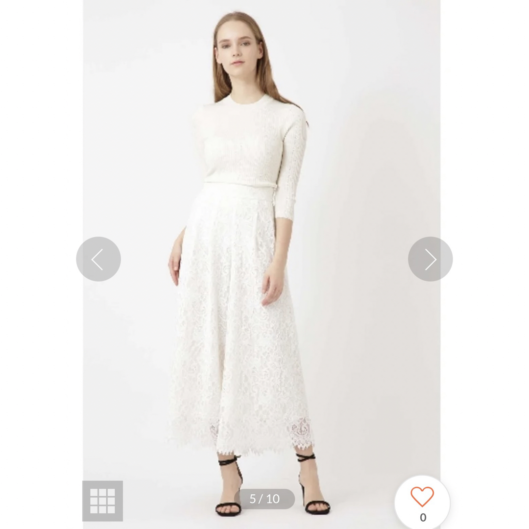 ジルスチュアートジャクソンレースのワイドパンツ新品-eastgate.mk