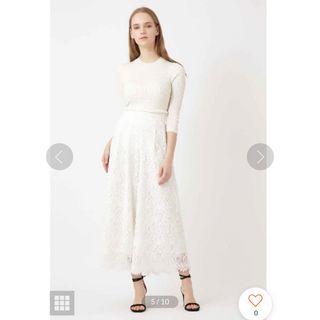 ジルスチュアート(JILLSTUART)のジルスチュアートジャクソンレースのワイドパンツ新品(カジュアルパンツ)