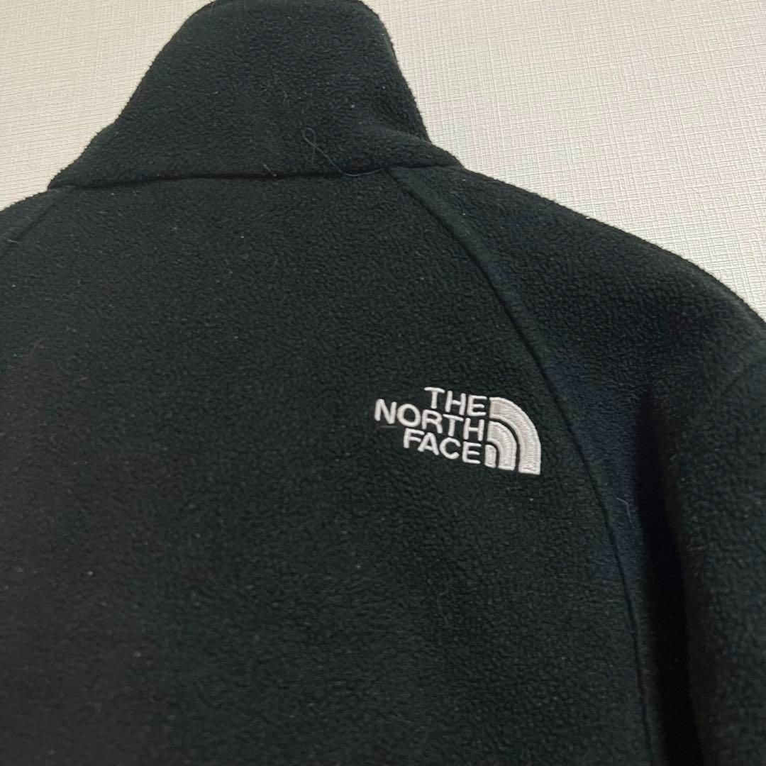 ノースフェイス　フリースジャケット　黒　ブルゾン　刺繍ロゴ　US規格　M