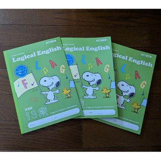 スヌーピー(SNOOPY)の【新品】ナカバヤシ LogicalEnglish スヌーピー英習罫 13段×3冊(キャラクターグッズ)