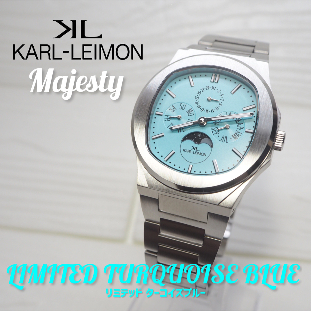 KARL-LEIMON/カルレイモン|ターコイズブルー|ムーンフェイズ|99本