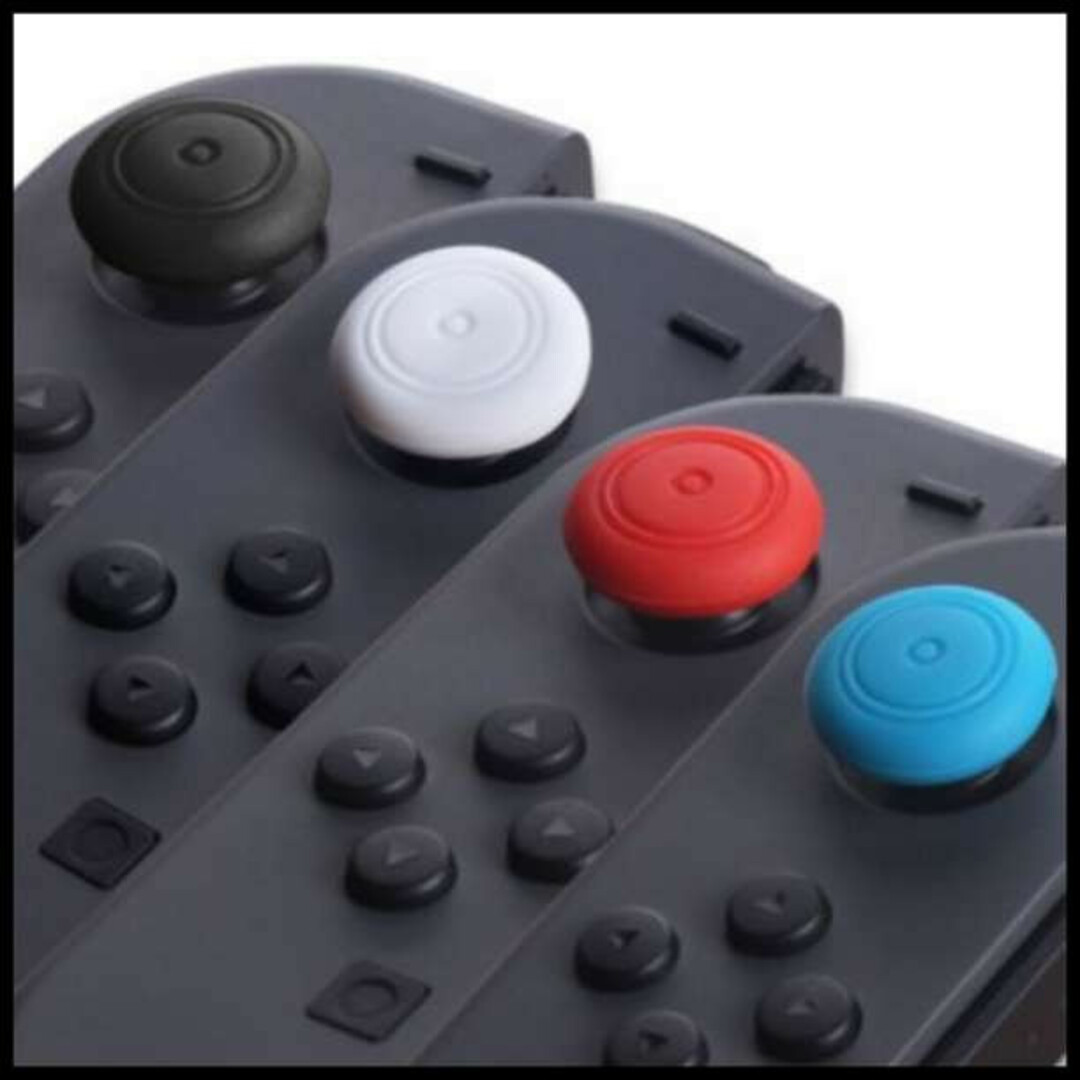 任天堂 スイッチ Switch ジョイコン アナログ スティック カバー 8個 エンタメ/ホビーのゲームソフト/ゲーム機本体(その他)の商品写真