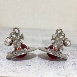 Vivienne Westwood - ヴィヴィアン タイニーピアス シルバー×レッドの