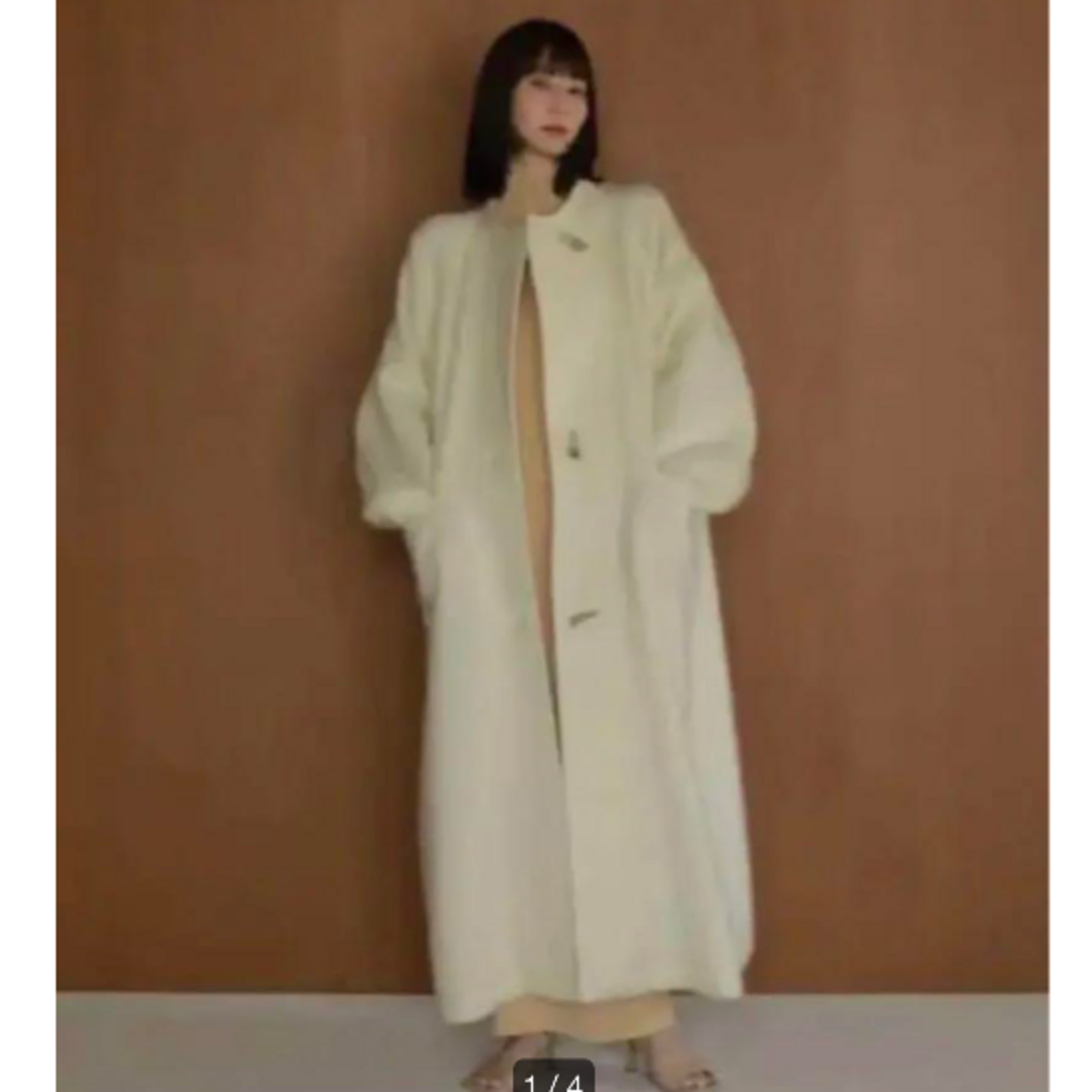 louren volume shaggy long coat - ロングコート