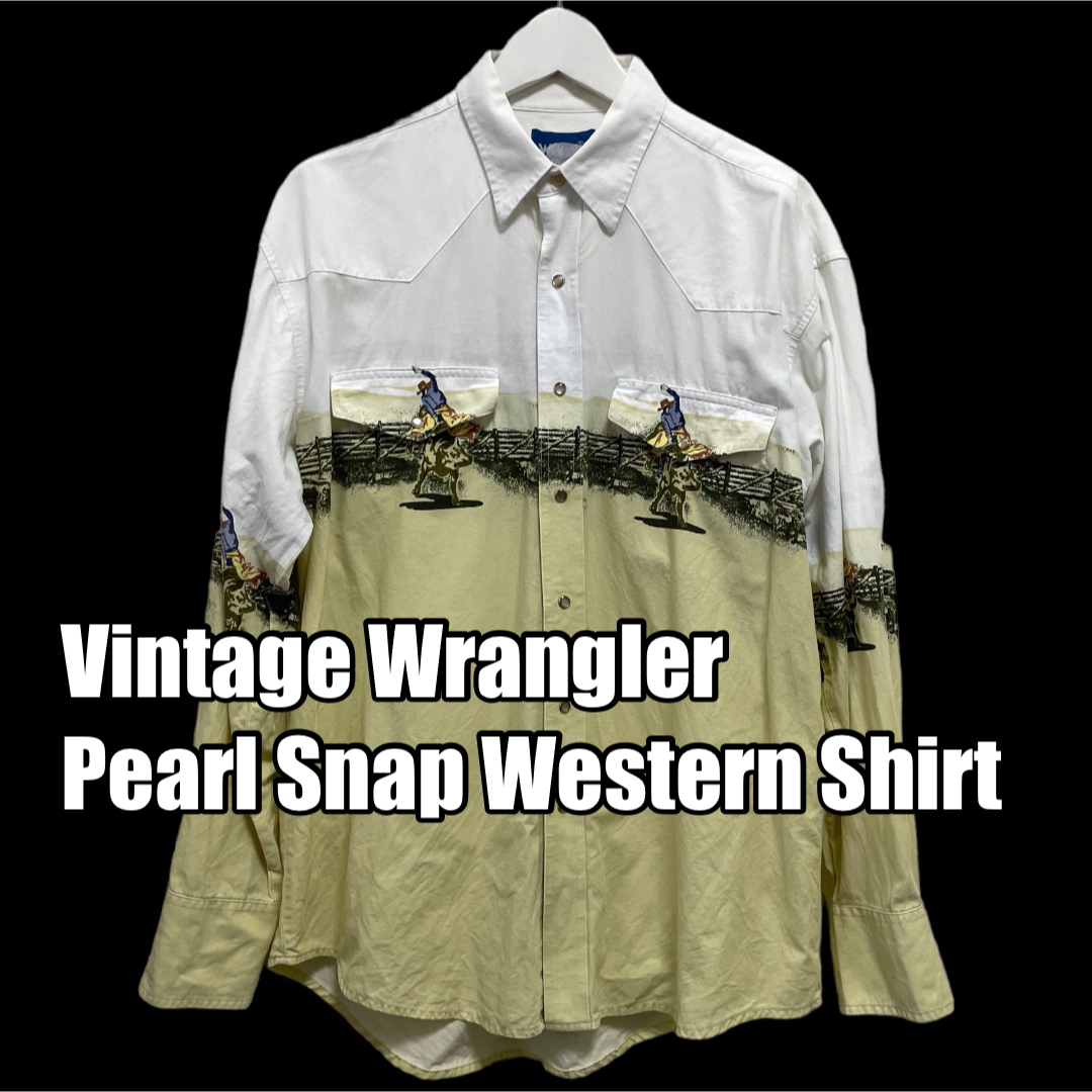 Vintage Wrangler Western  シャツ ウエスタンビンテージ60cm袖丈