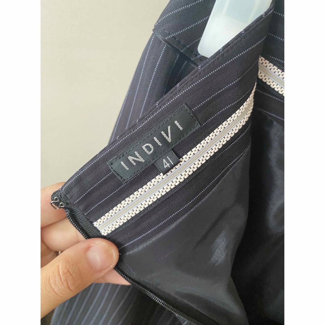 INDIVI(インディヴィ)のINDIVI スカートスーツ　セットアップ　美品 レディースのフォーマル/ドレス(スーツ)の商品写真