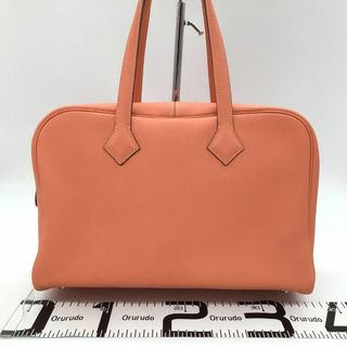 HERMES エルメス　ヴィクトリア　トリヨンクレマンス　オレンジ→黒X刻印