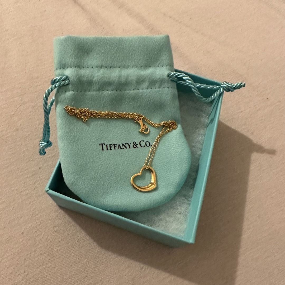 Tiffany & Co.(ティファニー)のティファニー　オープンハート　ゴールド　ネックレス　16mm tiffany レディースのアクセサリー(ネックレス)の商品写真