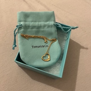 ティファニー(Tiffany & Co.)のティファニー　オープンハート　ゴールド　ネックレス　16mm tiffany(ネックレス)
