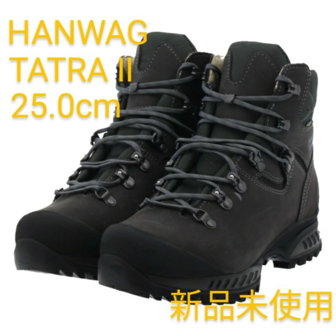 ハンワグ トレッキングシューズ タトラ Ⅱ WIDE GTX 25.0cm - 登山用品