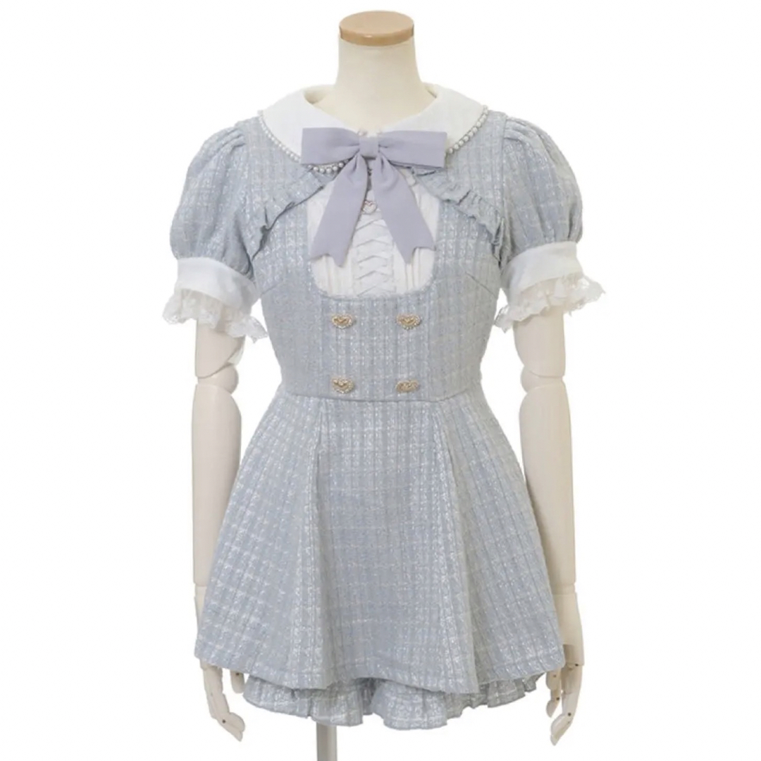 LIZ LISA - ♡ LIZLISA ダブルハートボタンツイードセットアップ ♡の