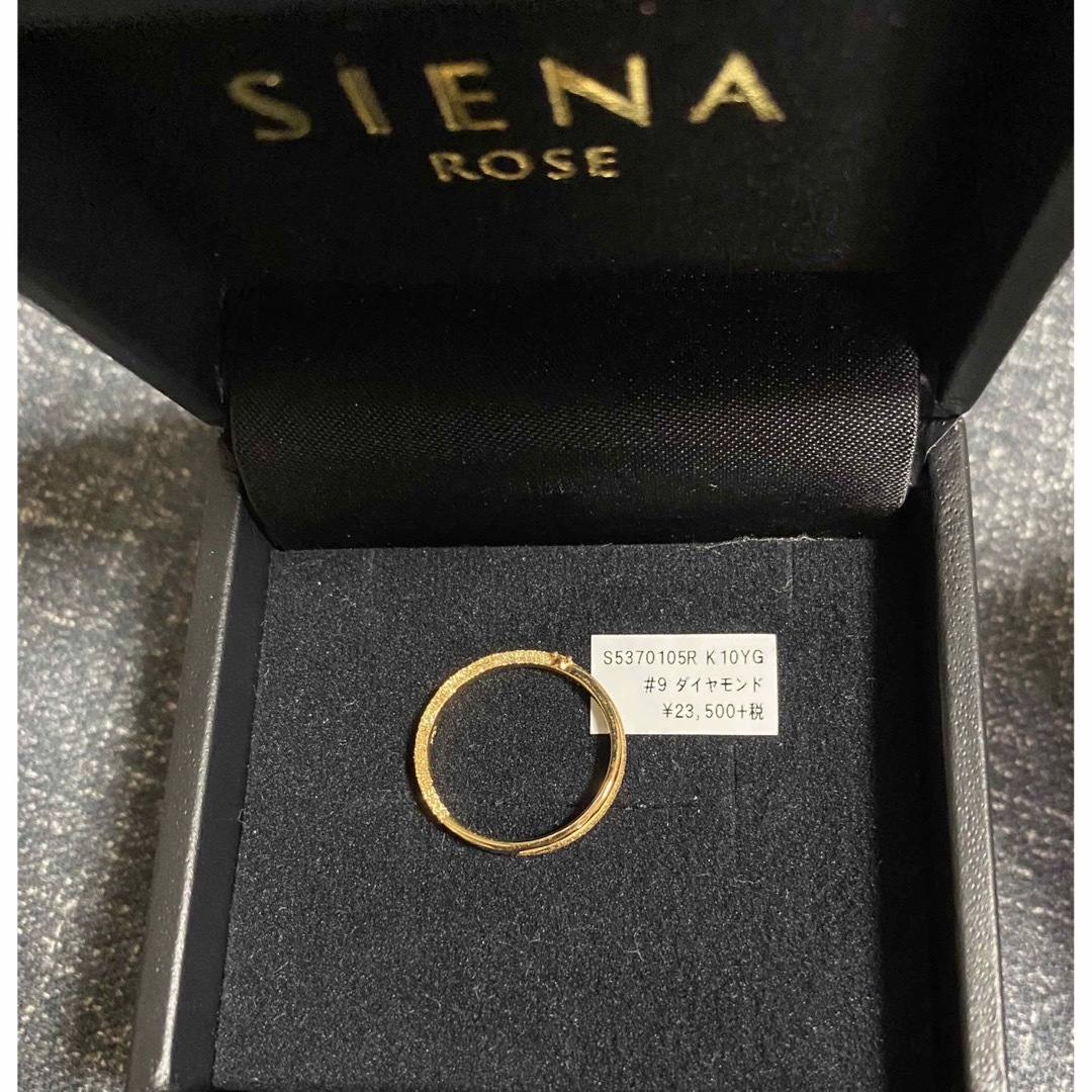 新品 シエナロゼ K10YG ダイヤ付リング siena rose-