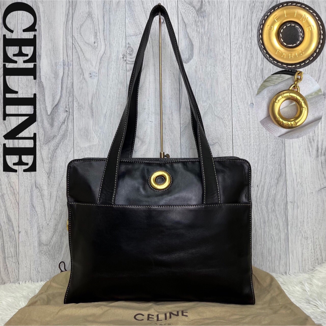 CELINE セリーヌ レザーショルダーバッグ トートバッグ　ハンドバッグ