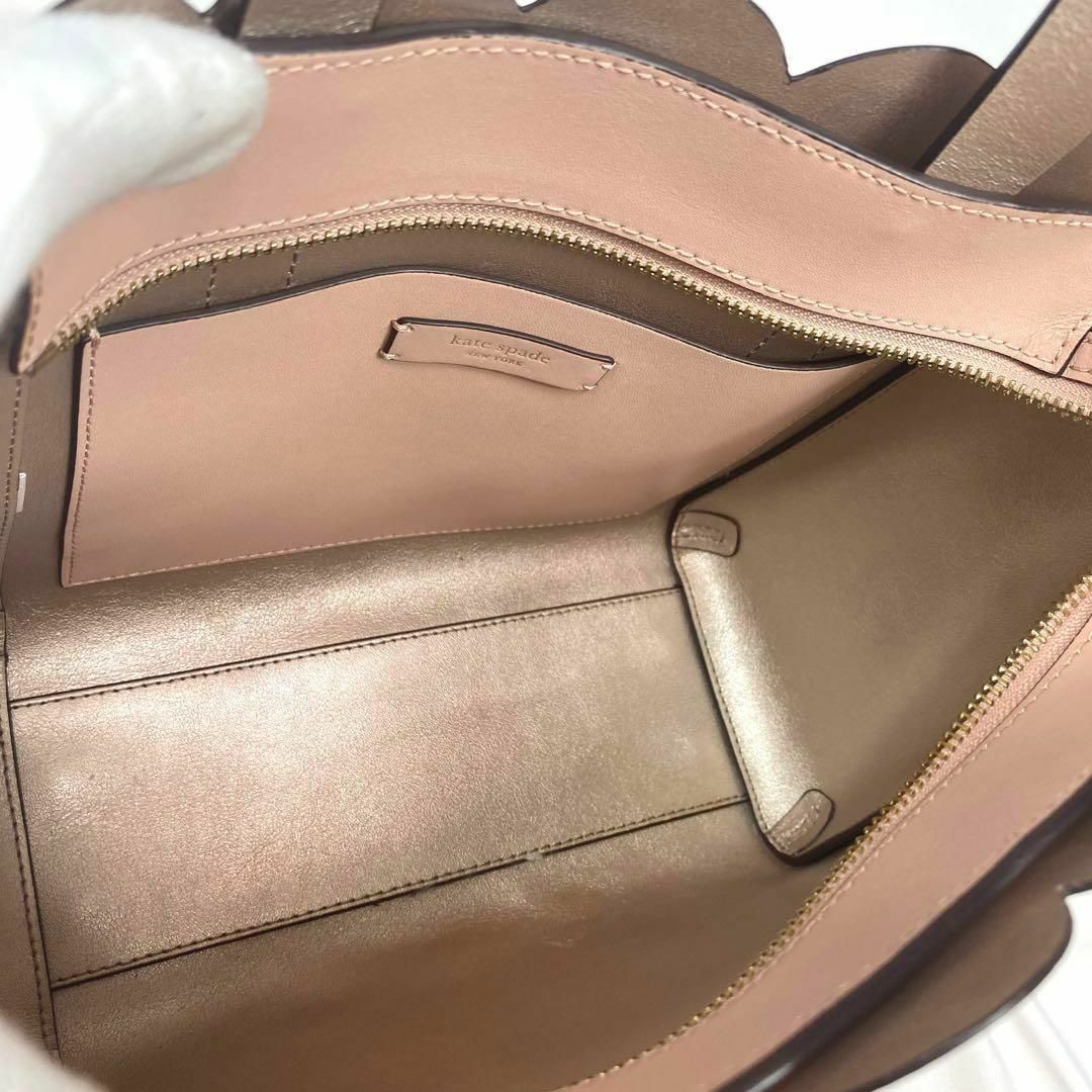 【美品】ケイトスペードニューヨーク 2way ショルダーバッグ トート ピンク
