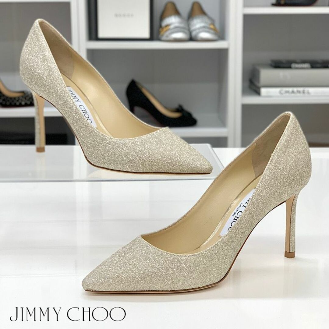 Jimmy Choo♡黒ラメピンヒール