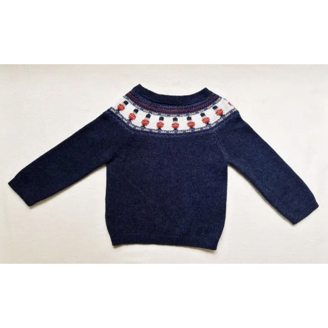 JoJoMamanBebe ロンドン衛兵柄ウールセーター　18m〜24m 美品 キッズ/ベビー/マタニティのキッズ服男の子用(90cm~)(ニット)の商品写真