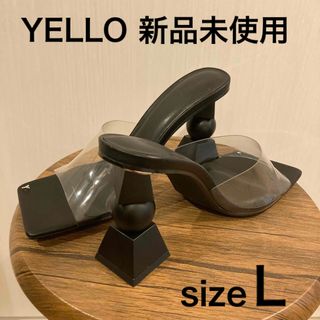 YELLO☆新品未使用☆INK SANDLS Lサイズ 変形ヒール(サンダル)