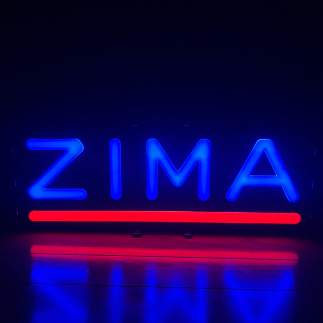 ZIMAロゴネオン風LEDサイン/非売品 ZIMAロゴネオン風LEDサイン/非売品