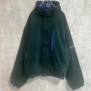 NAUTICA - NAUTICAノーティカ 刺繍 スリーブロゴ 黒×青×黄 切替 XL