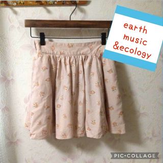 アースミュージックアンドエコロジー(earth music & ecology)のearth music&ecology 花柄 ミニスカート (ミニスカート)