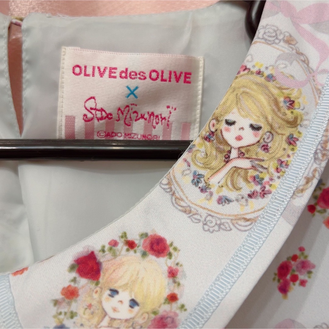 OLIVEdesOLIVE(オリーブデオリーブ)の水森亜土×OLIVE des OLIVE オリーブ デ オリーブコラボワンピース レディースのワンピース(ひざ丈ワンピース)の商品写真