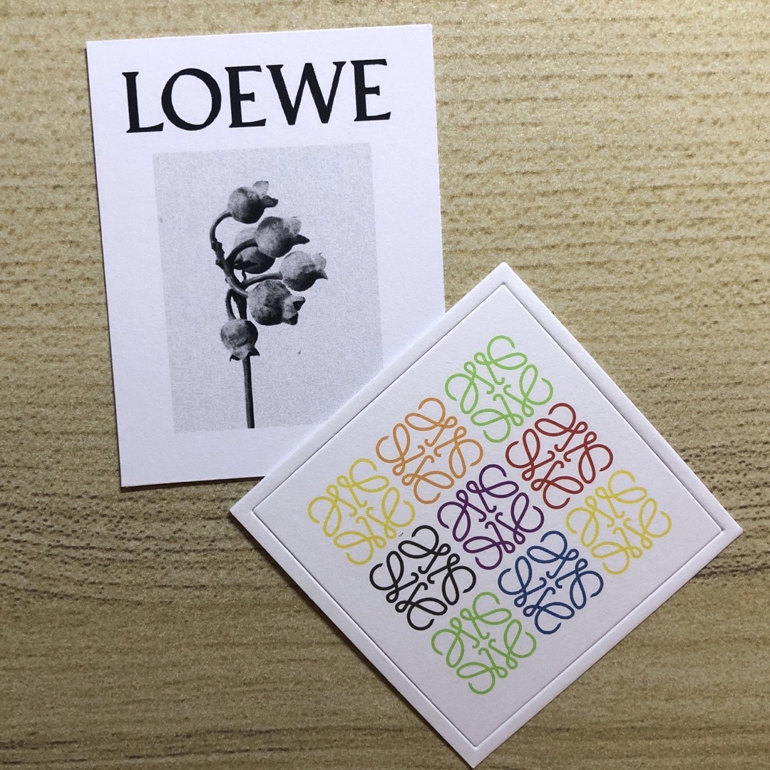 LOEWE(ロエベ)のロエベステッカー☆カード ハンドメイドの文具/ステーショナリー(しおり/ステッカー)の商品写真