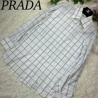 プラダ(PRADA)のプラダ PRADA メンズ 紳士 チェック ワイシャツ シャツ 長袖(シャツ)