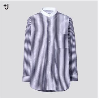 ユニクロ(UNIQLO)のUNIQLO +J 21SS スーピマコットンオーバーサイズスタンドカラーシャツ(シャツ)