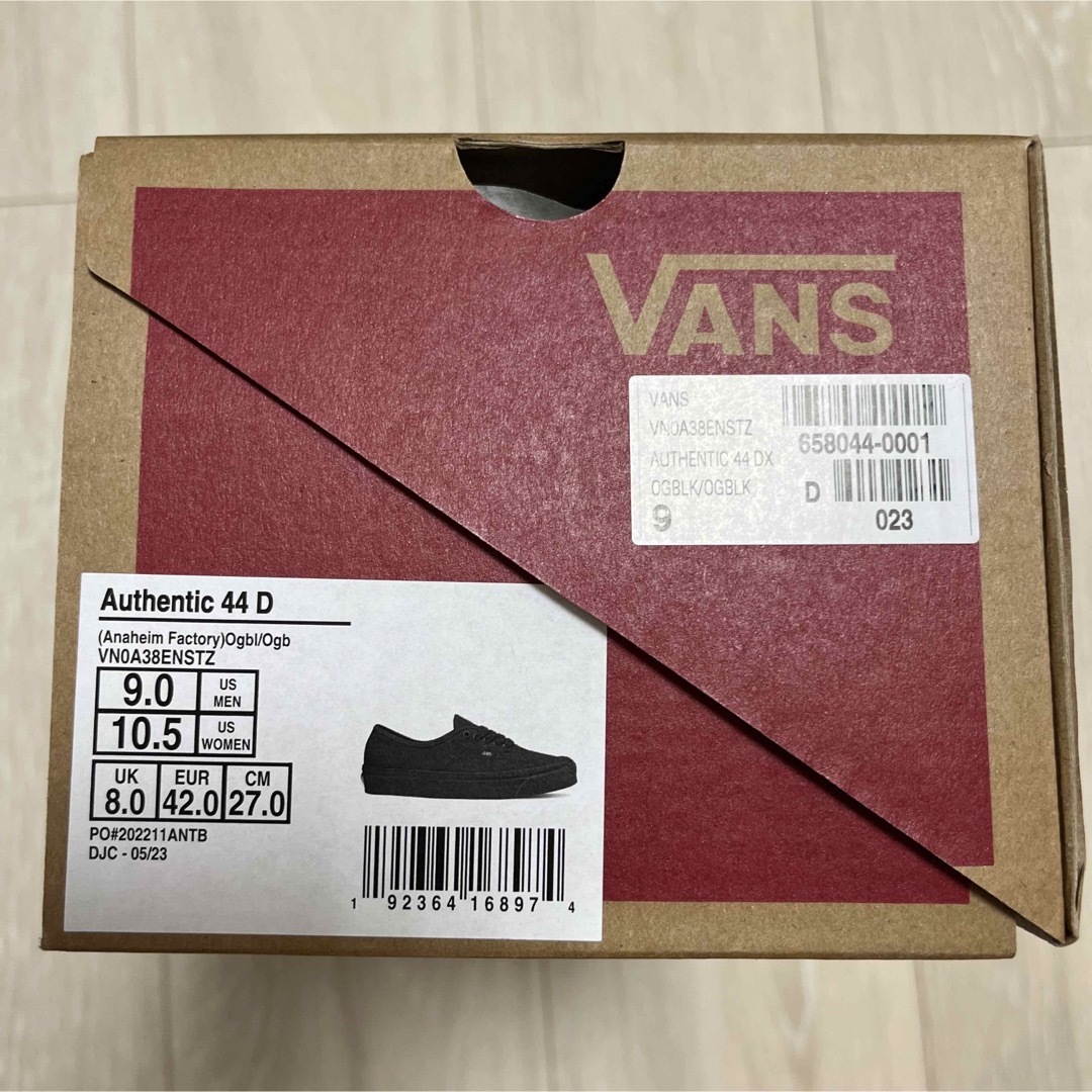 VANS バンズ オーセンティック アナハイム 44 DX オールブラック