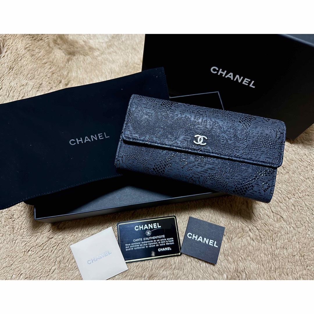 CHANEL - CHANEL 花柄長財布の通販 by yun's shop|シャネルならラクマ
