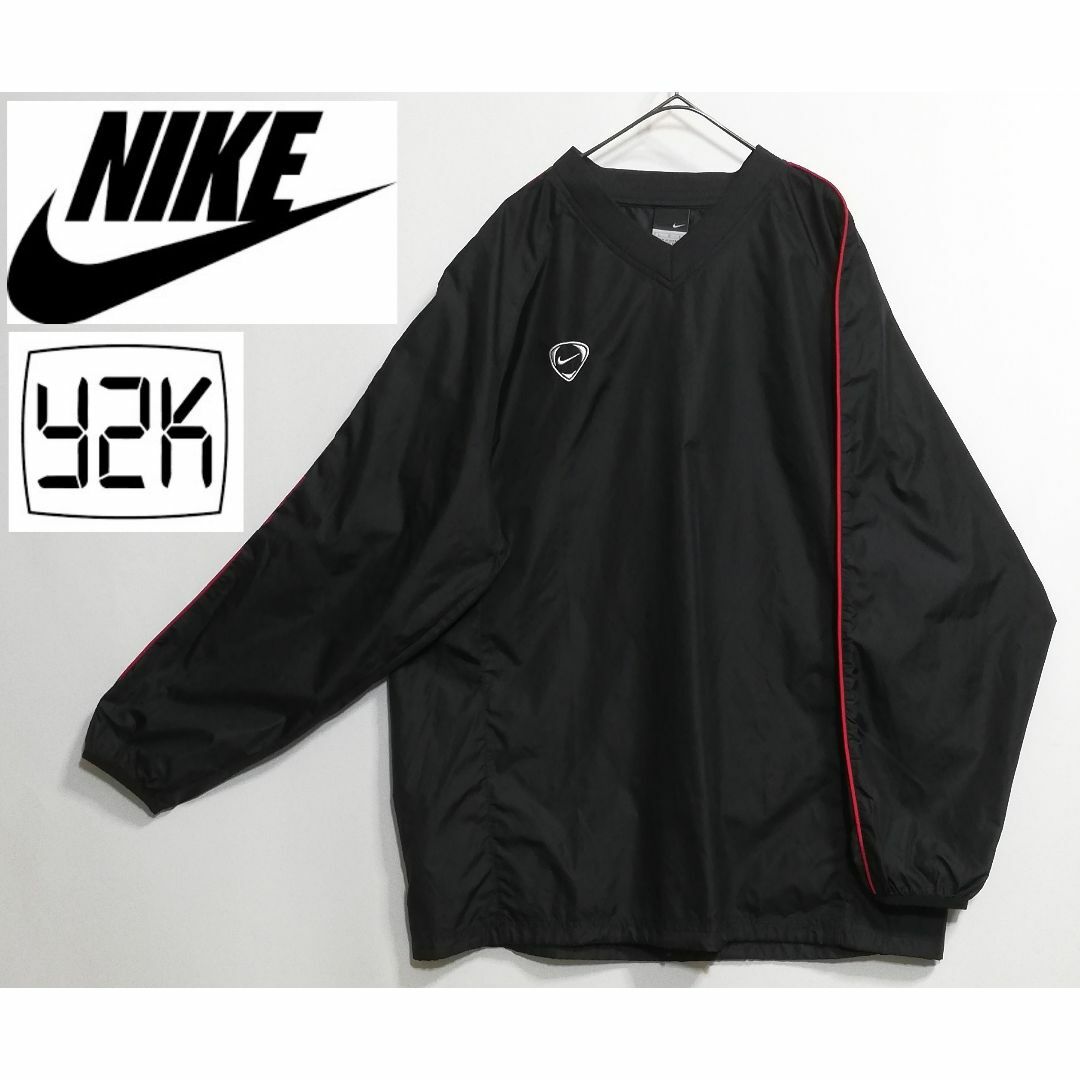 13 Y2K NIKE ナイロンプルオーバージャケット 刺繍ロゴ | フリマアプリ ラクマ