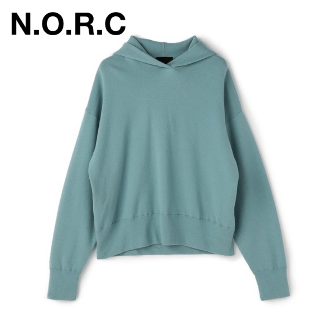 【新品】N.O.R.C ニット フーディー【ウォッシャブル スウェット】