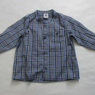 プチバトー(PETIT BATEAU)のPETIT BATEAU プチバトー　6m/67cm　シャツ　チェック柄(シャツ/カットソー)