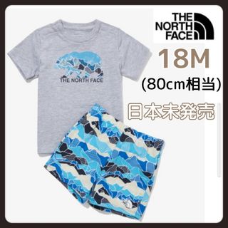 ザノースフェイス(THE NORTH FACE)の【新品】ノースフェイスベビー上下セットアップ半袖Tシャツ80cm(その他)