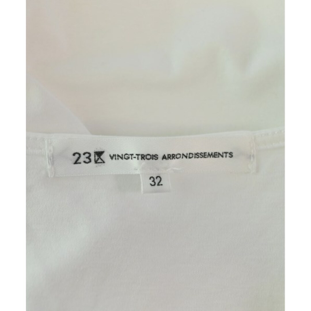 23区(ニジュウサンク)の23区 ニジューサンク Tシャツ・カットソー 32(XS位) 白 【古着】【中古】 レディースのトップス(カットソー(半袖/袖なし))の商品写真