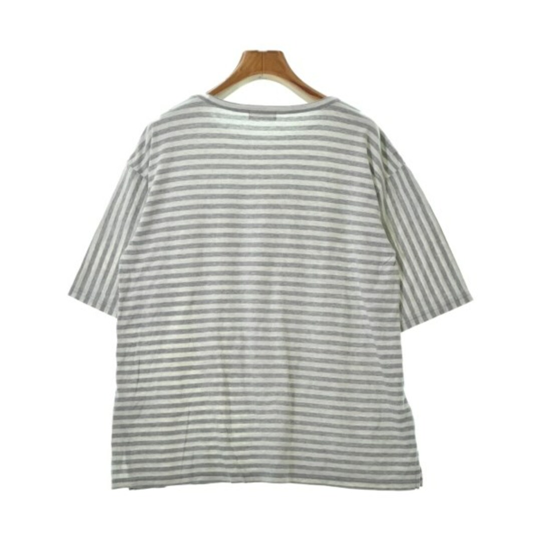 Plantation - plantation Tシャツ・カットソー M グレーx白(ボーダー ...