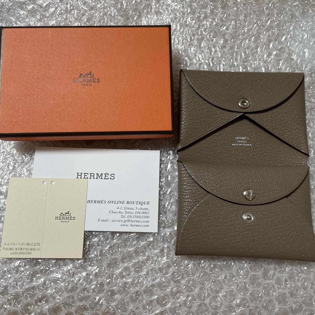 Hermes - HERMES エルメス カルヴィデュオ コンパクト エトゥープ 新品