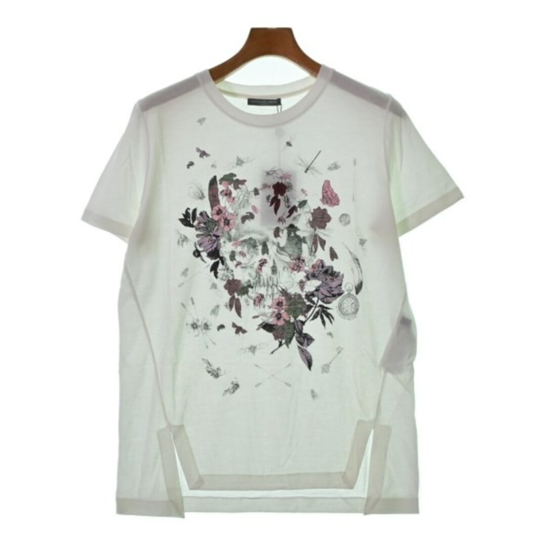 Alexander McQueen(アレキサンダーマックイーン)のALEXANDER MCQUEEN Tシャツ・カットソー 42(XS位) 白 【古着】【中古】 メンズのトップス(Tシャツ/カットソー(半袖/袖なし))の商品写真