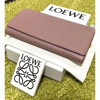 ロエベ(LOEWE)のお値下げ　ロエベ　長財布　アナグラム柄　コンチネンタル ウォレット　ピンク(財布)