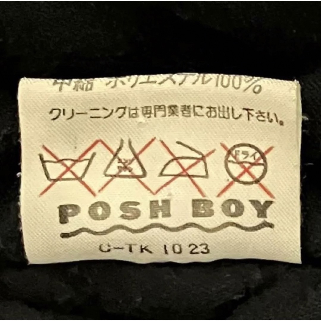 POSH BOY ボッシュボーイ スタジャン 刺繍 牛皮レザー ワッペン 80sの