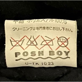 POSH BOY ボッシュボーイ スタジャン 刺繍 牛皮レザー ワッペン 80sの ...