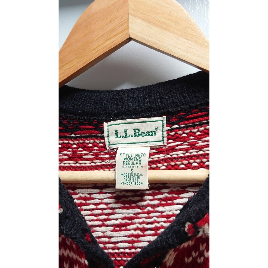 70-80’s L.L.Bean USA製 ノルディック柄 バーズアイ セーター