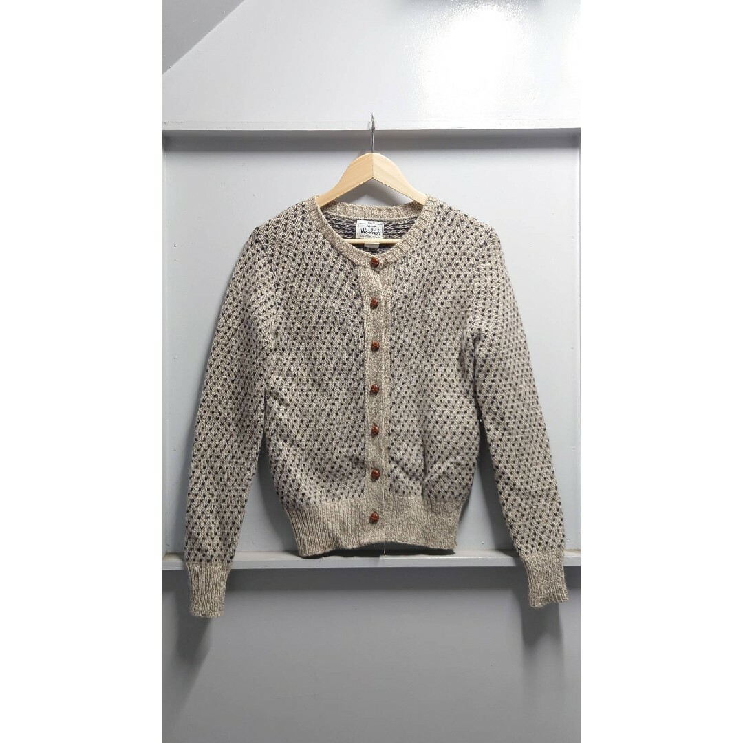 90s WOOLRICH ウールリッチ バーズアイ ニット カーディガン