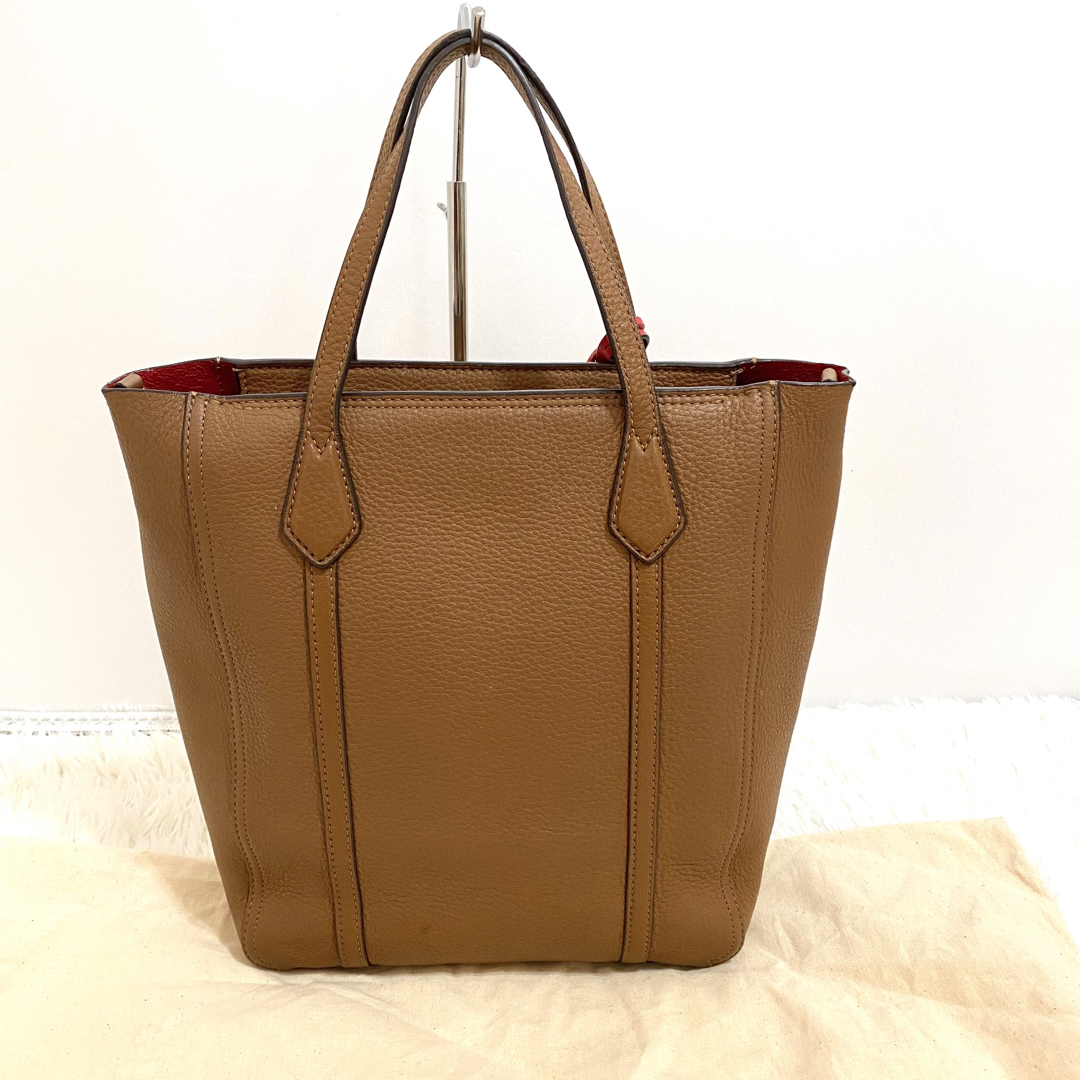 Tory Burch - 極美品☆トリーバーチ 2way A4収納可 ペリー シボ革