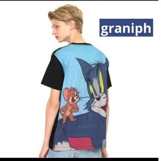 グラニフ(Design Tshirts Store graniph)のgraniph トムとジェリー　Tシャツ　半袖　プリント　S(Tシャツ/カットソー(半袖/袖なし))