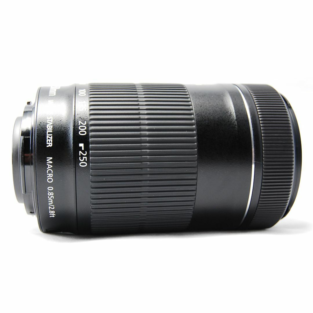 Canon(キヤノン)のCanon EF-S 55-250mm F4-5.6 IS STM 望遠レンズ スマホ/家電/カメラのカメラ(レンズ(ズーム))の商品写真