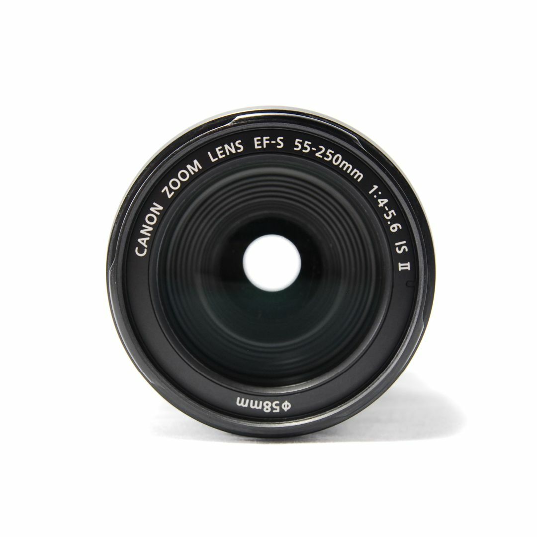 Canon(キヤノン)のCanon EF-S 55-250mmF4-5.6 IS II 望遠ズームレンズ スマホ/家電/カメラのカメラ(レンズ(ズーム))の商品写真