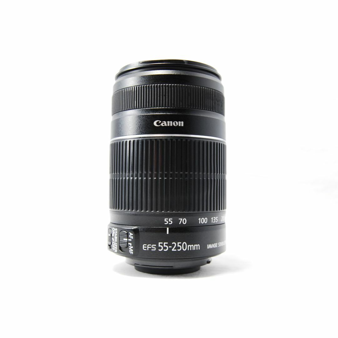 Canon(キヤノン)のCanon EF-S 55-250mmF4-5.6 IS II 望遠ズームレンズ スマホ/家電/カメラのカメラ(レンズ(ズーム))の商品写真