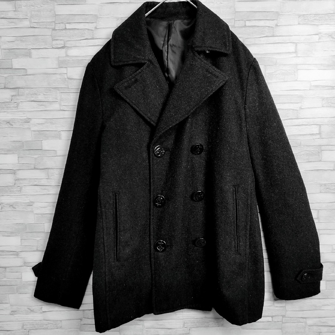 THE SHOP TK TKキレイめカジュアルなPコート Lサイズ ウール混