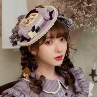 アンジェリックプリティー(Angelic Pretty)の星箱Works　ベアーズベーカリー　カクテルハット　パープル(ハット)